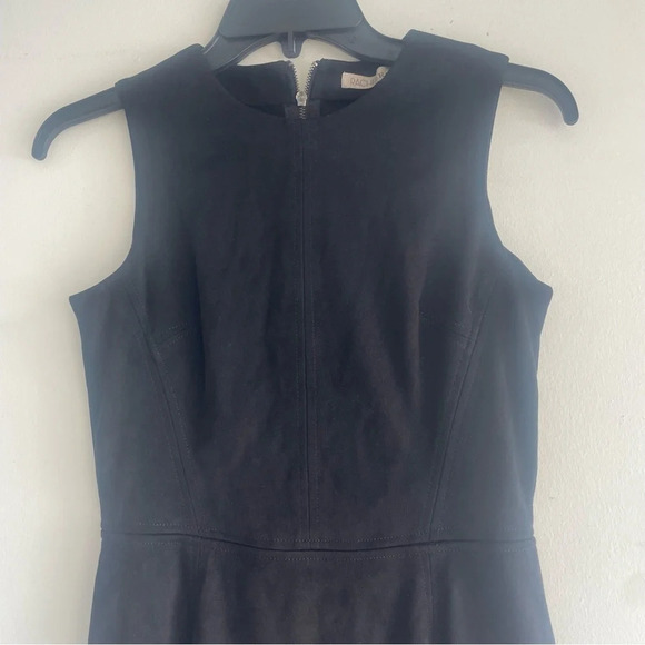 Rachel Rachel Roy black dress with fringe solid black asymmetric 33112 - Picture 6 of 12